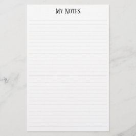 Papelaria Personalizar Linhas Mínimas Mínimas Simples