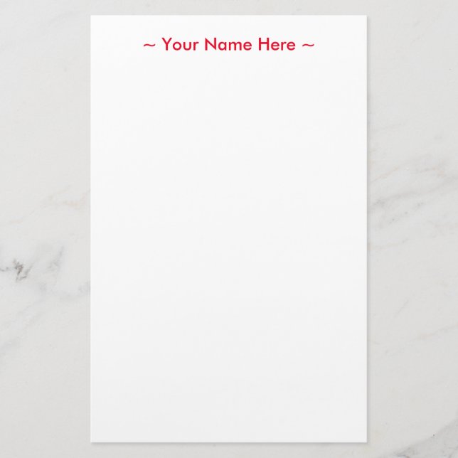 Papelaria personalizar o nome da alteração texto branco verm (Frente)