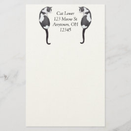 Papelaria Personalizável de Gatos Tuxedo