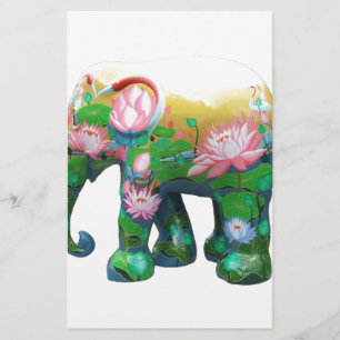 Papelaria Personalize as flores animais de África da selva d