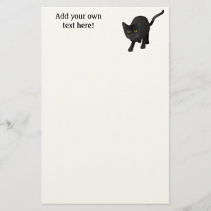 Papelaria Personalize este gato preto fofo
