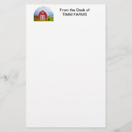 Papelaria Personalize seu nome Red Barn Blue Sky