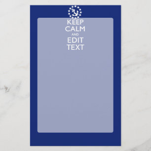 Papelaria Personalize Seu Texto Náutico Mantenha Calmo E Edi