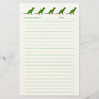 Papelaria Personalized Dinosaur Lined Stationery for Kids