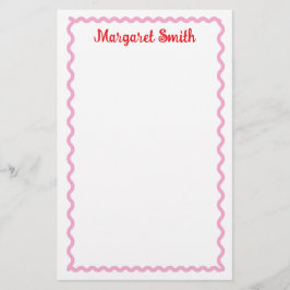 Papelaria Personalized Monogram Notepads with Scallop Border