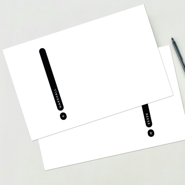 Papelaria Pessoal Moderna | Margem Lateral (Criador carregado)