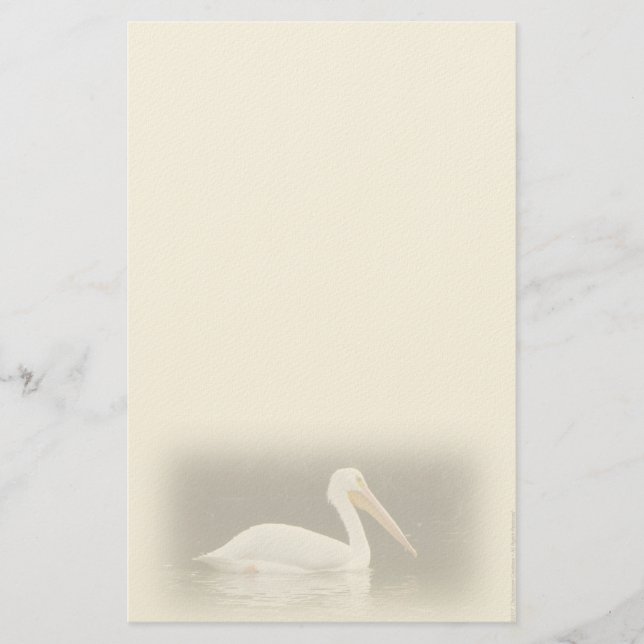 Papelaria Pessoal Pelicano Branco (Frente)