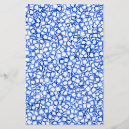 Papelaria Pétalas Azuis Geradas por Computador