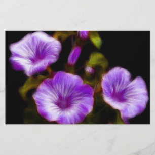 Papelaria Petunias roxas