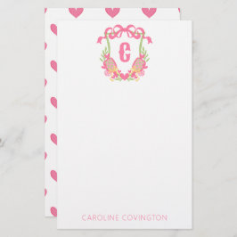 Papelaria Pickleball Rosa e Verde Pickleball Paddle Paddle P