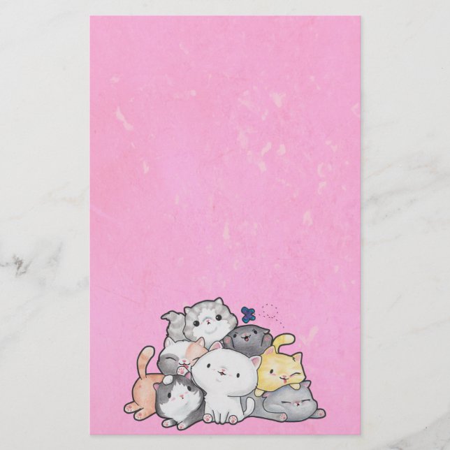 Papelaria Pilha de Kittens (Frente)