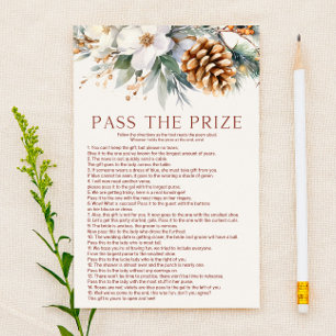 Papelaria Pine Tree Passa O Jogo Do Chá de panela Do Prêmio