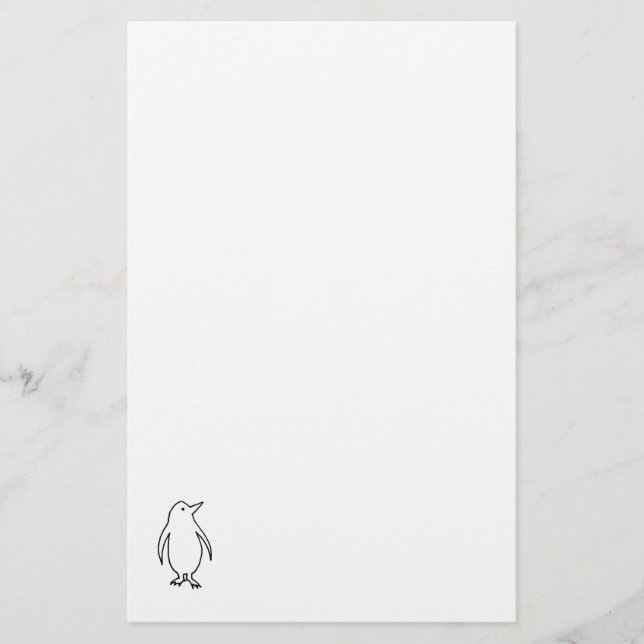 Papelaria Pinguim - a lápis fresco simples arte da tinta do (Frente)