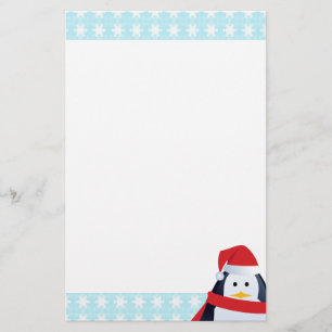 Papelaria Pinguim e Flocos de Neve