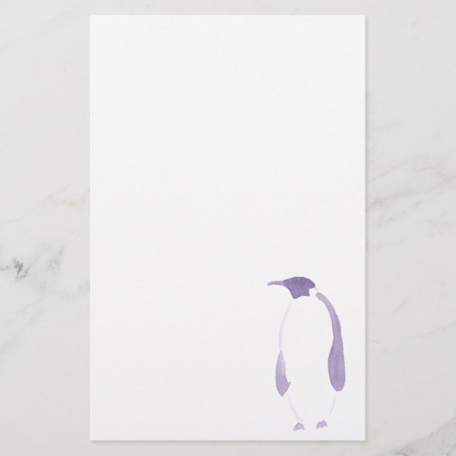 Papelaria Pinguim roxo (Frente)