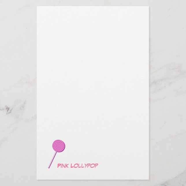 Papelaria Pink Lollypop (Frente)