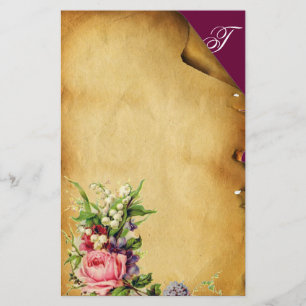 PAPELARIA PINK ROSE E PARCHES FLORAIS BRANCAS