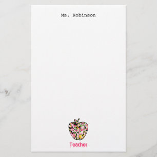 Papelaria Pinte o professor de Apple do Splatter