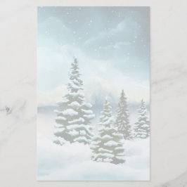 Papelaria Pintor Cênico Winter Wonderland Watercolor