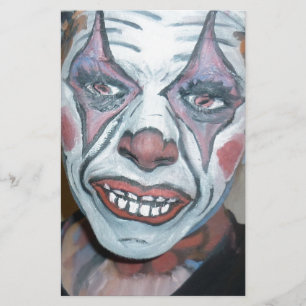 Papelaria Pintura assustador da cara do palhaço dos palhaç