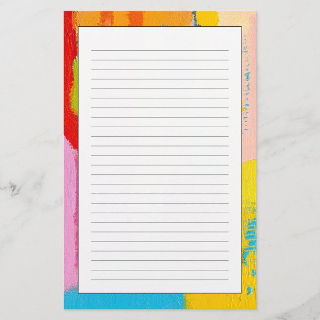 Papelaria Pintura de Abstrato fantástica de Kris Taylor (Frente)