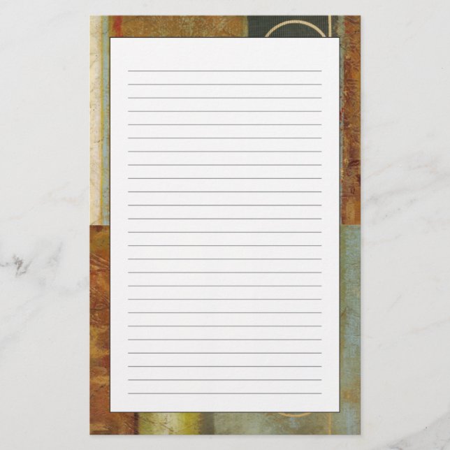 Papelaria Pintura de Abstrato multitexturizada pelo Vision S (Frente)