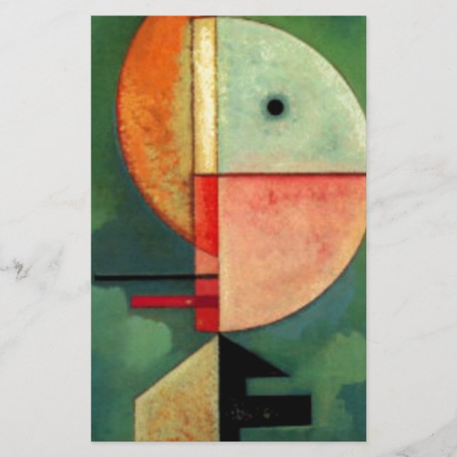 Papelaria Pintura de Abstrato para Cima do Kandinsky (Frente)