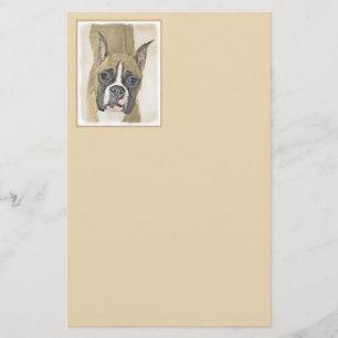 Papelaria Pintura de Boxer - Arte de Cachorro Original Bonit