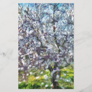 Papelaria Pintura de Estilo de Arte Pontilhado de Flor de Ár