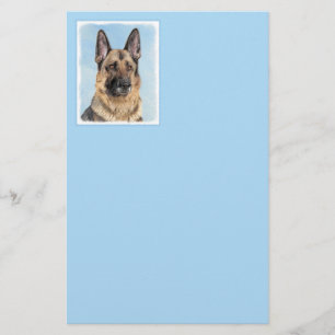 Papelaria Pintura de german shepherd - Arte de Cachorro Orig