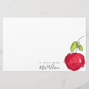 PAPELARIA PINTURA DE ÓLEO MODERNA APPLE TIRADO MÃO DO