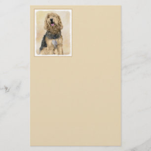 Papelaria Pintura De Otterhound - Arte De Cão Original Boni