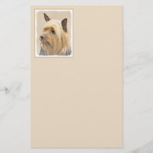 Papelaria Pintura de Silky Terrier - Arte de Cachorro Origin