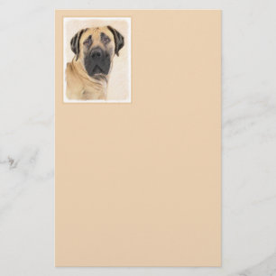 Papelaria Pintura em Boerboel - Arte Cachorra Original