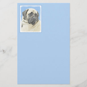 Papelaria Pintura em inglês Mastiff (Fawn) - Arte original