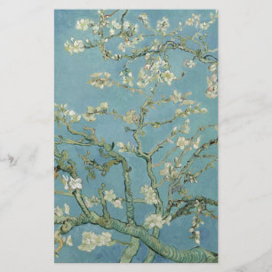 Papelaria Pintura floral da flor da amêndoa de Vincent van