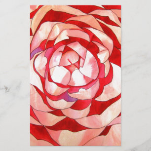Papelaria Pintura original da abstrato de Camellia