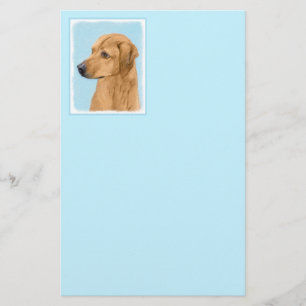 Papelaria Pintura Ridgeback da Rodésia - Arte Cachorra Origi