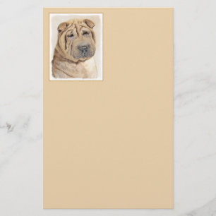 Papelaria Pintura Shar Pei - Arte Cachorra Original