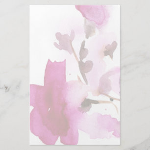 Papelaria pinturas a Abstrato floral a aquarela 4