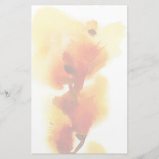 Papelaria pinturas a aquarela floral de abstrato 2