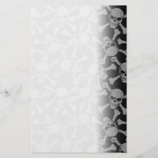 Papelaria Pirata da rocha do gótico dos Crossbones dos