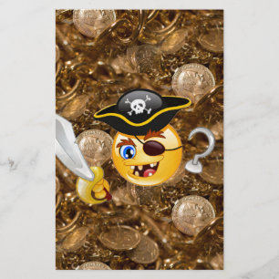 Papelaria pirata do tesouro emoji
