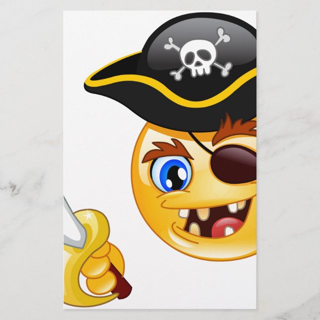 Papelaria pirata emoji (Frente)