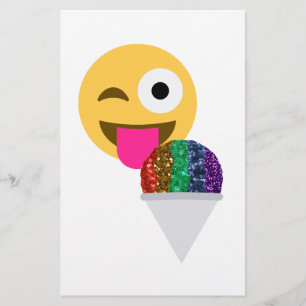 Papelaria piscar os olhos emoji brilhante