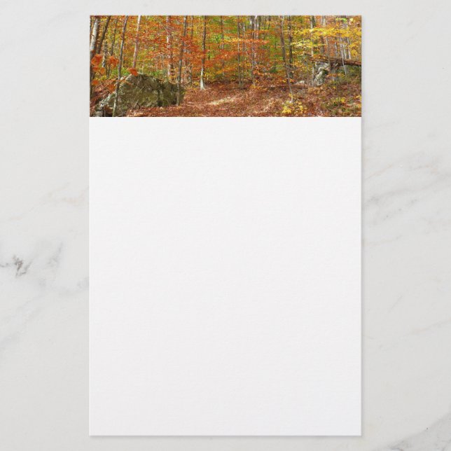 Papelaria Pista de queda à luz do sol no Laurel Hill Park (Frente)