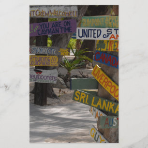 Papelaria Placa de Sinalização Rum Point Grand Cayman