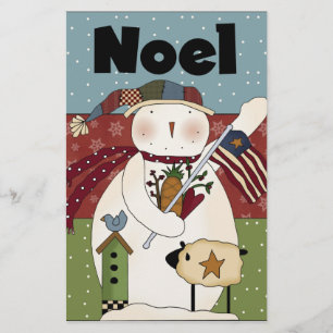 Papelaria Placa Noel Snowman