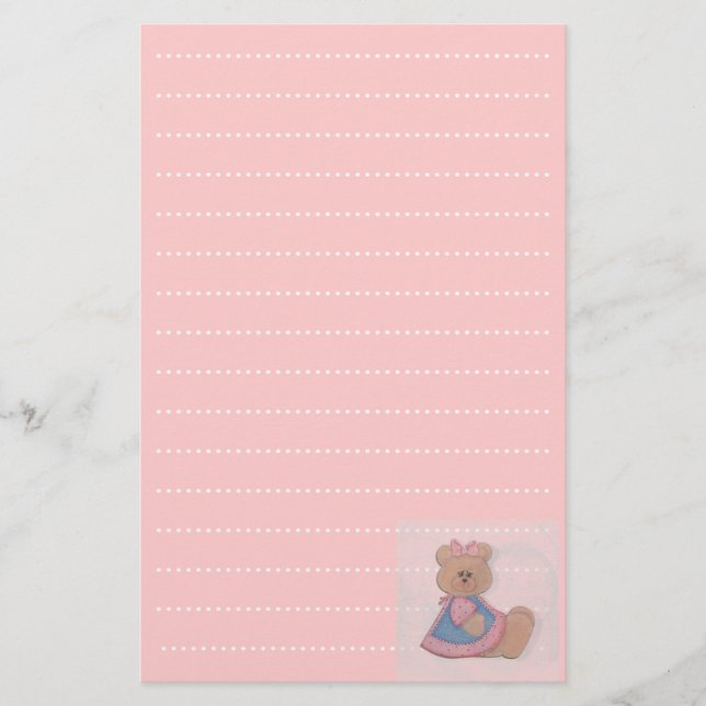 Papelaria planejador de lista de menina bebê (Frente)