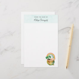 Papelaria Plantador de Jardim Bonito com Rainbow & Clover